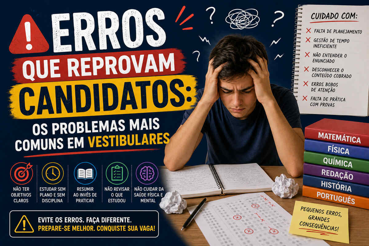 Erros que Reprovam Candidatos: Os Problemas Mais Comuns em Vestibulares